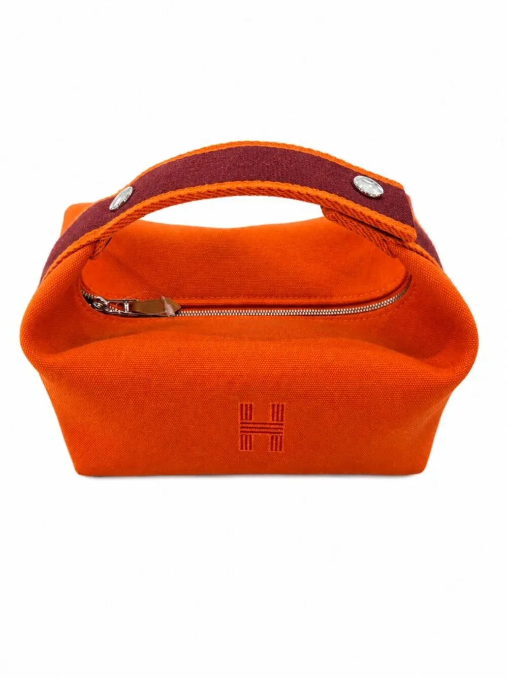 Hermès Bride-a-Brac Orange Feu Canvas Case/Bag